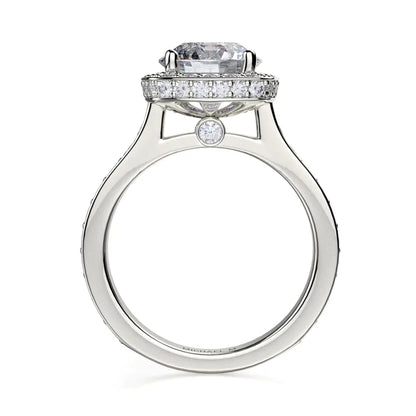 Michael M Bezel Round Engagement Ring