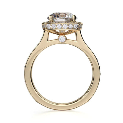 Michael M Bezel Round Engagement Ring