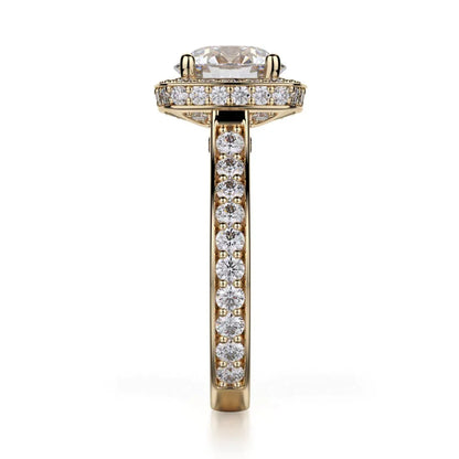 Michael M Bezel Round Engagement Ring
