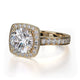 Michael M Bezel Round Engagement Ring