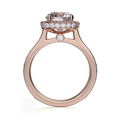 Michael M Bezel Round Engagement Ring