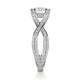 Michael M Pave Round Engagement Ring