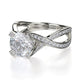 Michael M Pave Round Engagement Ring