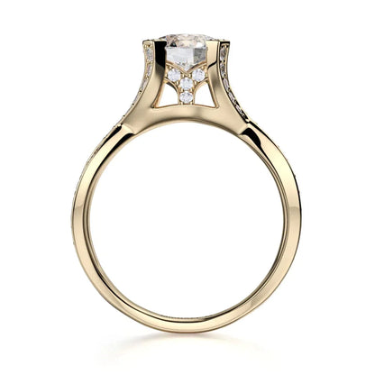 Michael M Pave Round Engagement Ring