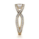 Michael M Pave Round Engagement Ring