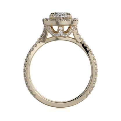 Michael M Prong Oval Engagement Ring