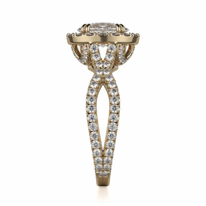 Michael M Prong Oval Engagement Ring