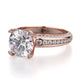 Michael M Pave Round Engagement Ring