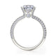 Michael M Pave Round Engagement Ring