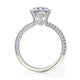 Michael M Pavé Round Engagement Ring