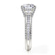 Michael M Pave Round Engagement Ring
