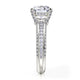 Michael M Pavé Round Engagement Ring