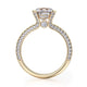 Michael M Pave Round Engagement Ring
