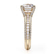Michael M Pave Round Engagement Ring