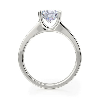 Michael M Center Stone Prong Round Engagement Ring