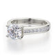Michael M Center Stone Prong Round Engagement Ring