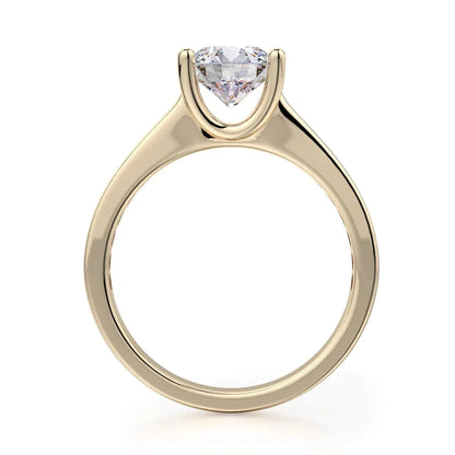 Michael M Center Stone Prong Round Engagement Ring