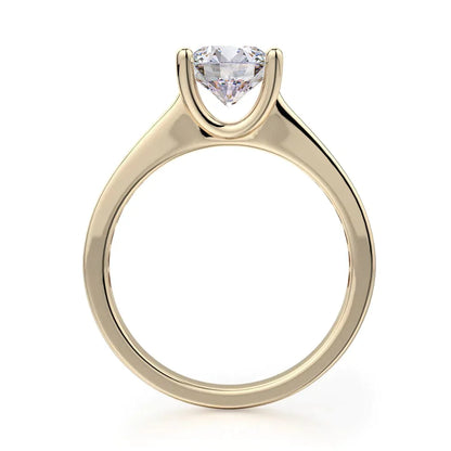 Michael M Center Stone Prong Round Engagement Ring