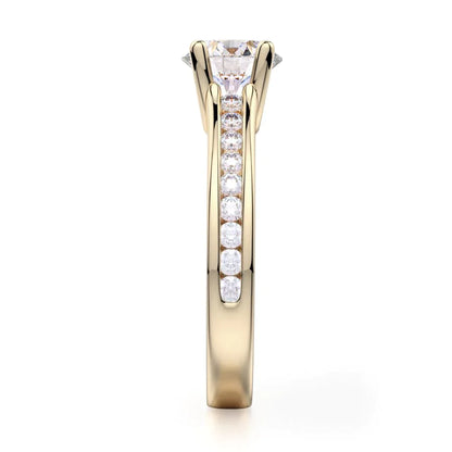Michael M Center Stone Prong Round Engagement Ring