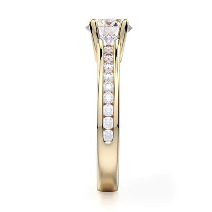 Michael M Center Stone Prong Round Engagement Ring