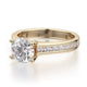 Michael M Center Stone Prong Round Engagement Ring