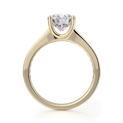 Michael M Center Stone Prong Round Engagement Ring