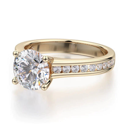 Michael M Center Stone Prong Round Engagement Ring