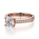 Michael M Center Stone Prong Round Engagement Ring