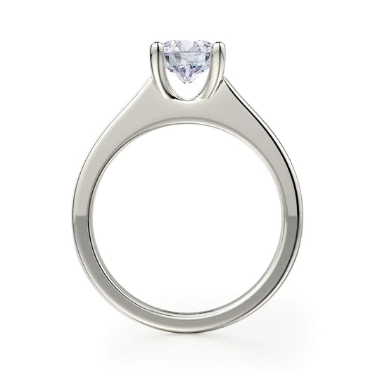 Michael M Center Stone Prong Round Engagement Ring