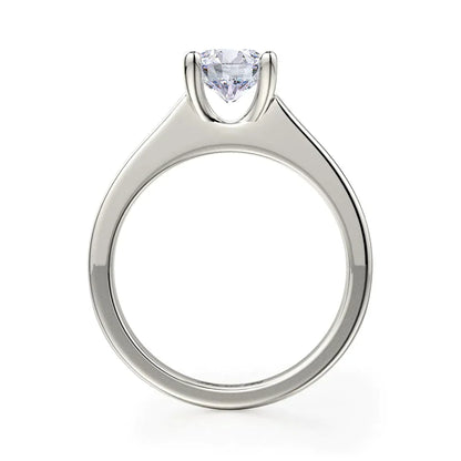 Michael M Center Stone Prong Round Engagement Ring