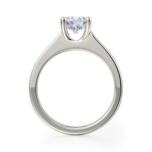 Michael M Center Stone Prong Round Engagement Ring