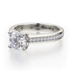 Michael M Center Stone Prong Round Engagement Ring
