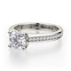 Michael M Center Stone Prong Round Engagement Ring