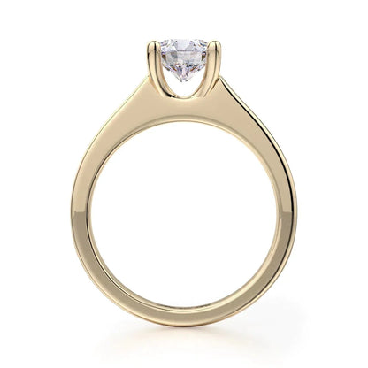 Michael M Center Stone Prong Round Engagement Ring
