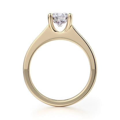 Michael M Center Stone Prong Round Engagement Ring