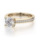 Michael M Center Stone Prong Round Engagement Ring