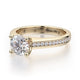 Michael M Center Stone Prong Round Engagement Ring
