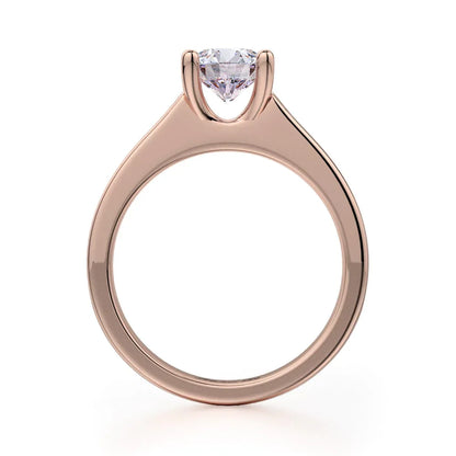 Michael M Center Stone Prong Round Engagement Ring