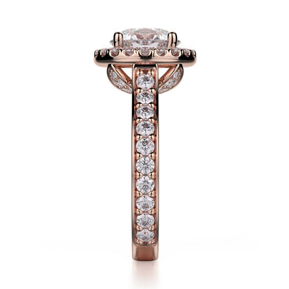 Michael M Pave Round Engagement Ring