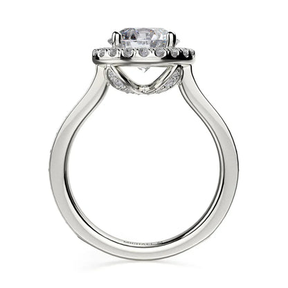 Michael M Pave Round Engagement Ring