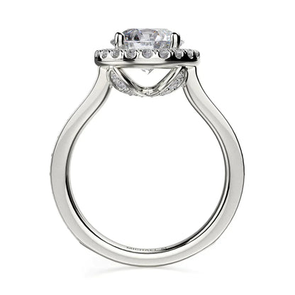 Michael M Pave Round Engagement Ring