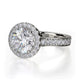 Michael M Pavé Round Engagement Ring