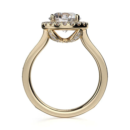 Michael M Pave Round Engagement Ring