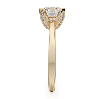 Michael M Pave Round Engagement Ring