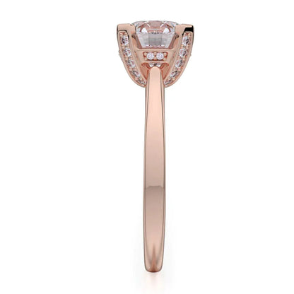 Michael M Pave Round Engagement Ring