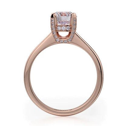 Michael M Pave Round Engagement Ring