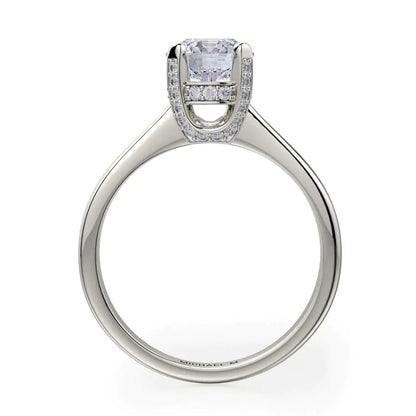 Michael M Pave Round Engagement Ring
