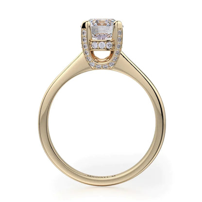 Michael M Pave Round Engagement Ring
