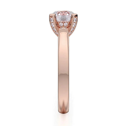 Michael M Pave Round Engagement Ring