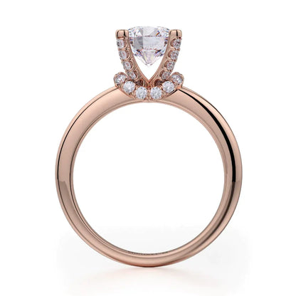 Michael M Prong Round Engagement Ring